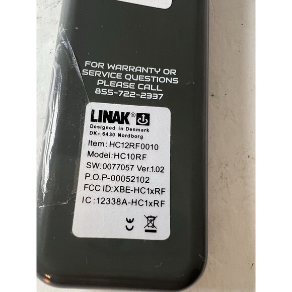 LINAK HC12RF0010 Remote Used for Beautyrest Renew Powerbase TESTED WORKS - Picture 3 of 3